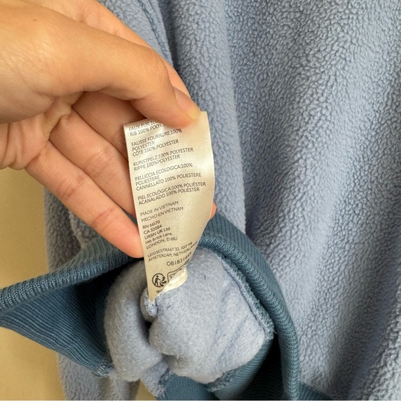 FREE PEOPLE WE THE FREE COZY CAMDEN SWEATSHIRT in FALLING WATER BLUE - Picture 8 of 11